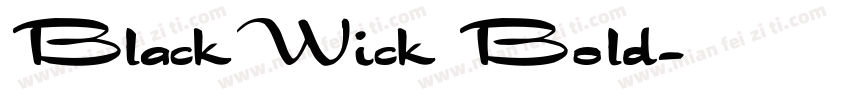 BlackWick Bold字体转换